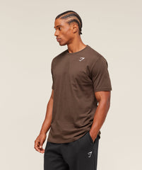 Crest T-Shirt - Archive Brown
