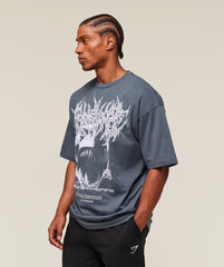 Carlos Belcast x Rest Day Essential T-Shirt - Titanium Blue