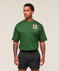 Collegiate Graphic T-shirt - Athletic Green