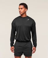 Arrival Oversized Long Sleeve T-Shirt - Black