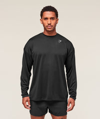 Arrival Oversized Long Sleeve T-Shirt - Black
