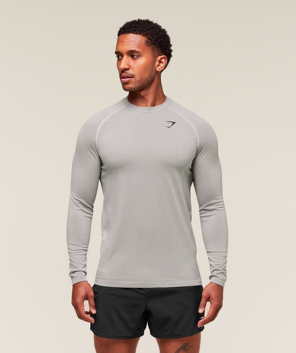 Vital Long Sleeve T-Shirt - Light Grey/Smokey Grey