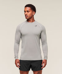 Vital Long Sleeve T-Shirt - Light Grey/Smokey Grey