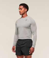 Vital Long Sleeve T-Shirt - Light Grey/Smokey Grey