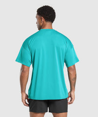 Oversized Performance T-Shirt - Jewel Teal