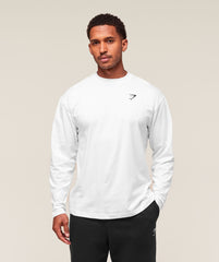Essential Oversized Long Sleeve T-Shirt - White
