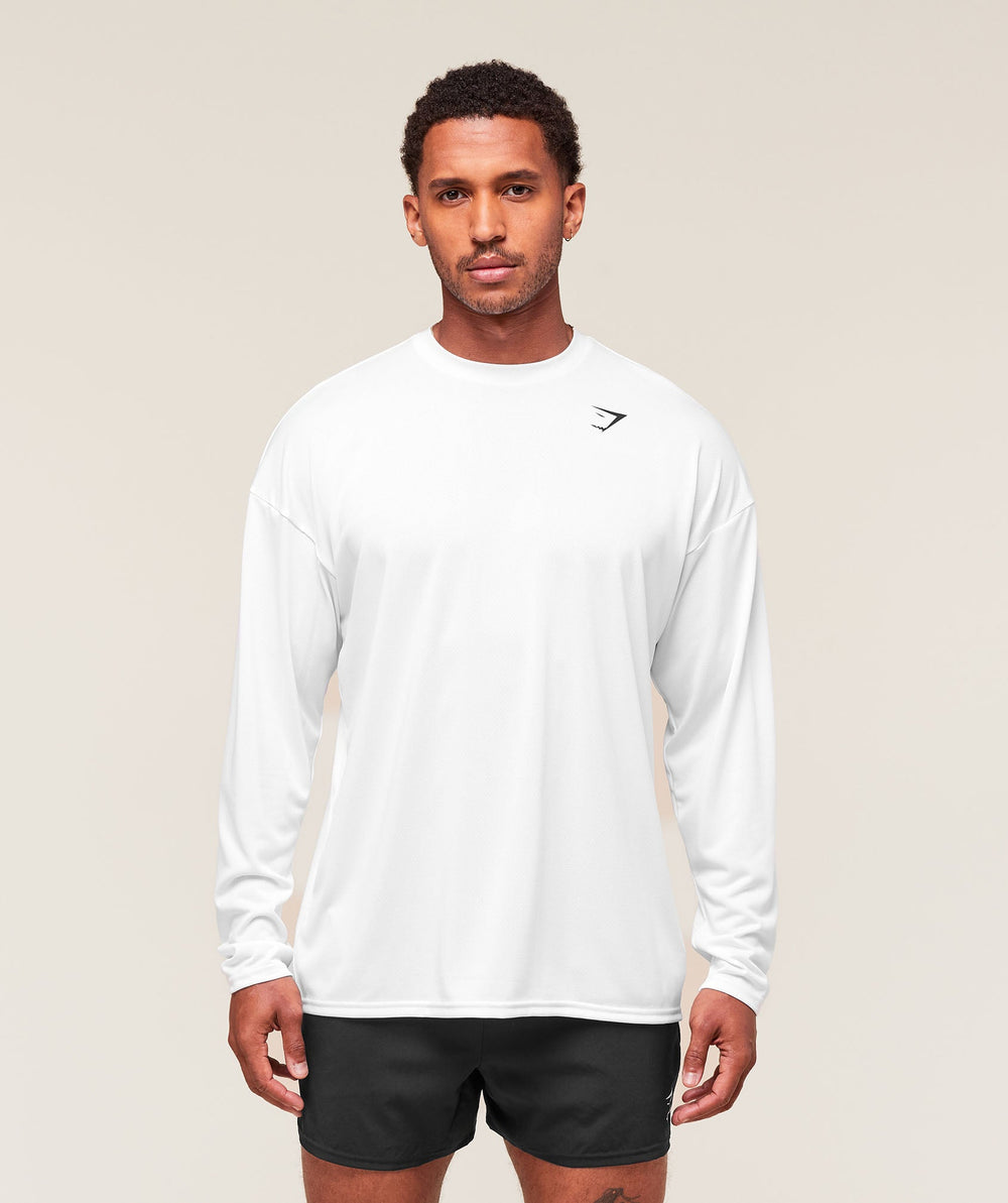 Arrival Oversized Long Sleeve T-Shirt - White