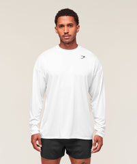 Arrival Oversized Long Sleeve T-Shirt - White