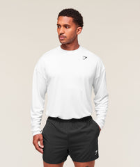 Arrival Oversized Long Sleeve T-Shirt - White