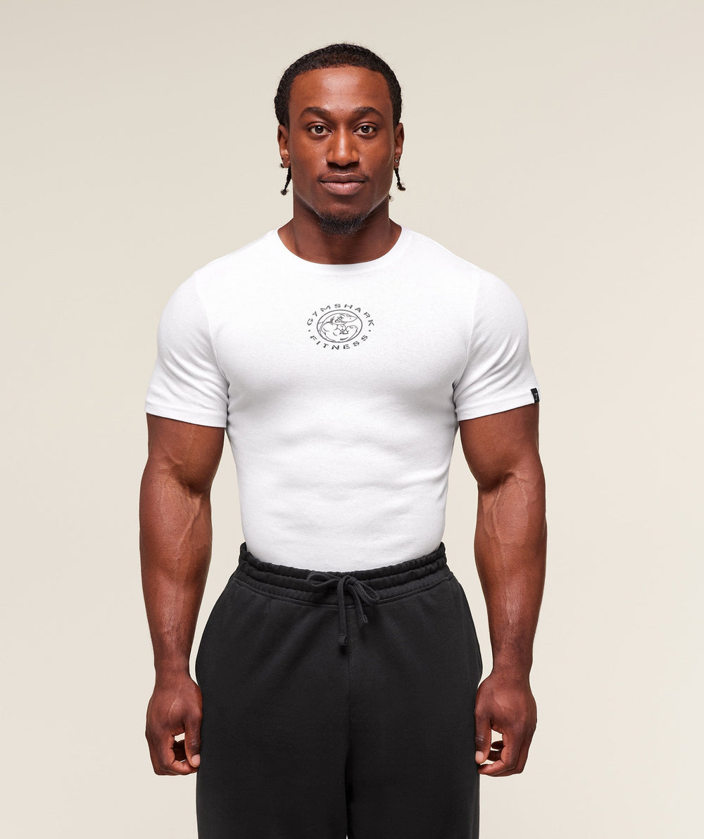 Legacy Ribbed T-Shirt - White
