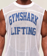 Mesh Oversized Tank - White