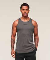 Washed Premium Ribbed Tank - Onyx Grey