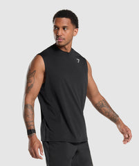 Oversized Performance Tank - Black