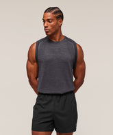 Versatile Seamless Tank - Dark Grey/Black
