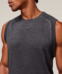 Versatile Seamless Tank - Dark Grey/Black
