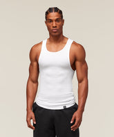 Ribbed Tank 1PK - White