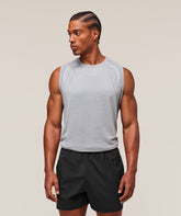 Versatile Seamless Tank - Light Grey/Smokey Grey