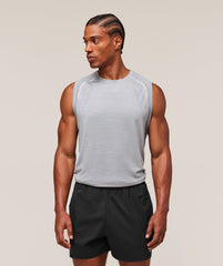 Versatile Seamless Tank - Light Grey/Smokey Grey