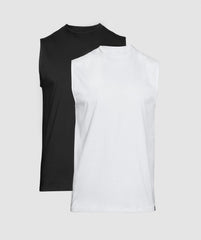 Everyday Tank 2 Pack - White/Black