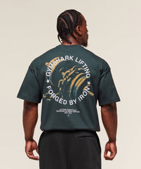 Forged By Iron T-Shirt - Darkest Teal
