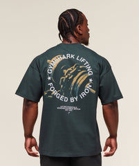 Forged By Iron T-Shirt - Darkest Teal