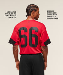 Varsity Oversized T-Shirt - Conditioning Red