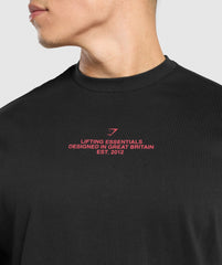 Lifting Club Graphic T-Shirt - Black
