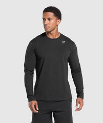 Crest Long Sleeve T-Shirt - Black
