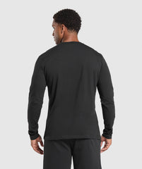Crest Long Sleeve T-Shirt - Black