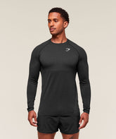 Vital Long Sleeve T-Shirt - Black/Silhouette Grey