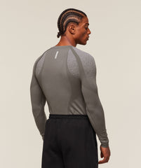 Shadow Seamless Long Sleeve T-Shirt - Meteor Grey