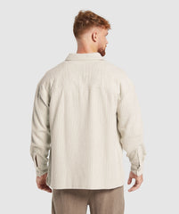 Cord Overshirt - Pebble Grey