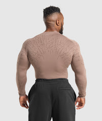 Tectonic Long Sleeve T-Shirt - Mocha Mauve/Walnut Brown