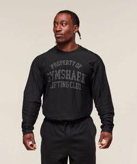 Lightweight Slub Textured Long Sleeve T-Shirt - Black
