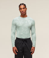 Geo Seamless Long Sleeve T-Shirt - Morning Blue/Celeste Blue