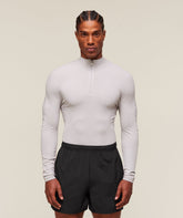 everywear Warp Knit 1/4 Zip - Tame Grey