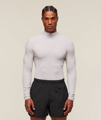 everywear Warp Knit 1/4 Zip - Tame Grey