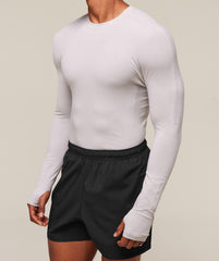 everywear Warp Knit Long Sleeve T-Shirt - Tame Grey