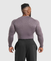 Tectonic Long Sleeve T-Shirt - Brushed Purple/Greyed Purple