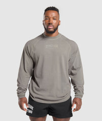 Heavyweight Long Sleeve T-Shirt - Metal Grey/Asphalt Grey Wash