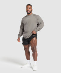 Heavyweight Long Sleeve T-Shirt - Metal Grey/Asphalt Grey Wash