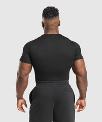Ribbed T-Shirt - Black