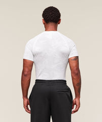 Geo Seamless T-Shirt - White/Light Grey