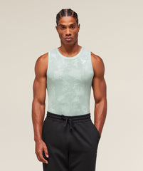 Geo Seamless Tank - Morning Blue/Celeste Blue