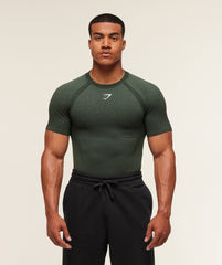 Shadow Seamless T Shirt - Trail Green