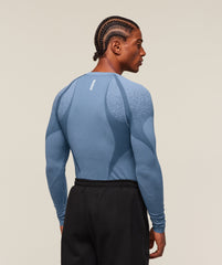 Shadow Seamless Long Sleeve T-Shirt - Faded Blue