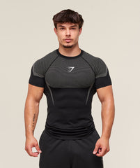 Onyx 5.0 Seamless T-Shirt - Black/Light Grey