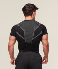 Onyx 5.0 Seamless T-Shirt - Black/Light Grey