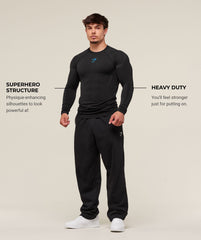 Onyx 5.0 Seamless Long Sleeve T-Shirt - Black/Onyx Grey