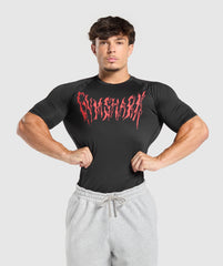 Graphic Baselayer T-Shirt - Black